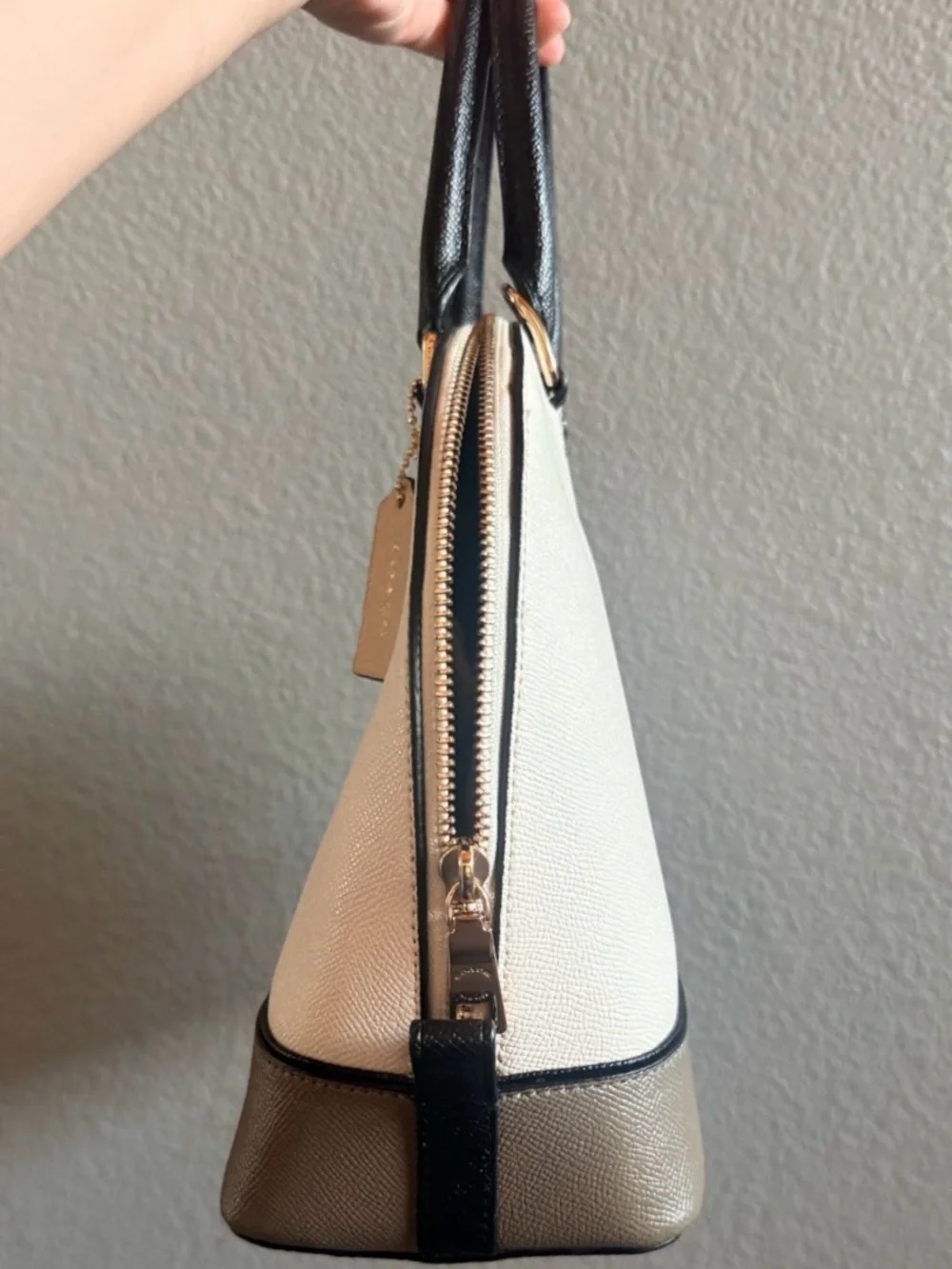 Coach Sierra Mini Satchel leather handbag (F57502) MSRP $425 after market strap